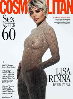 Lisa Rinna see through and topless for Cosmopolitan Digital - January 2024